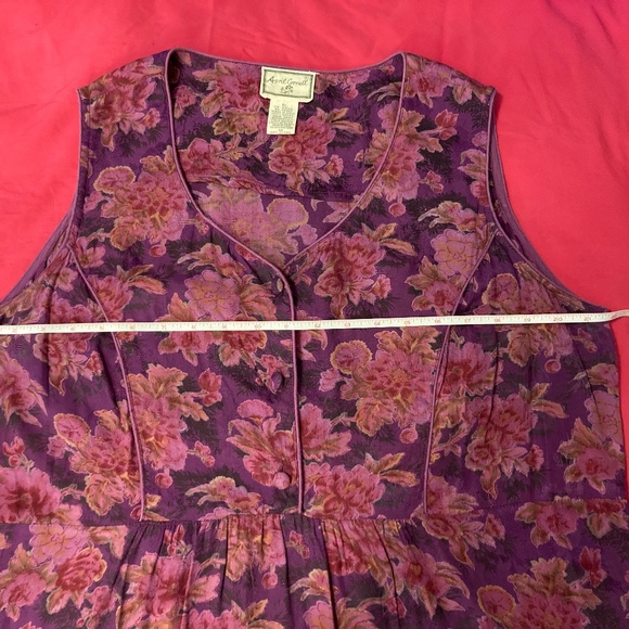 Vintage April Cornell Midi Floral Dress Size XL - Picture 5 of 12
